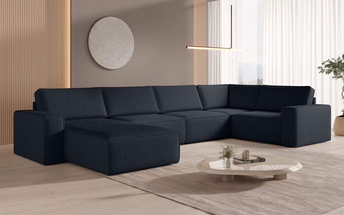 Modulare Sofalandschaft U Yuma aus Bouclé