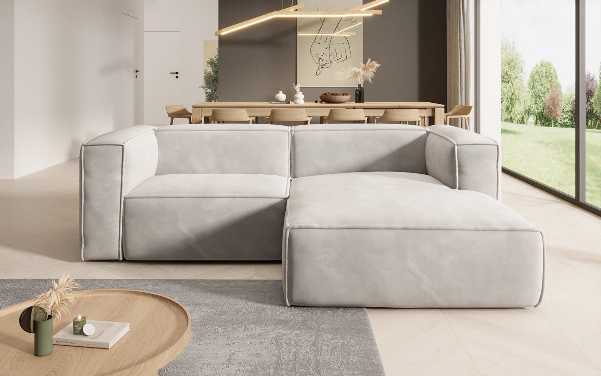 Designer Sofa Comfy L Mini in Samt