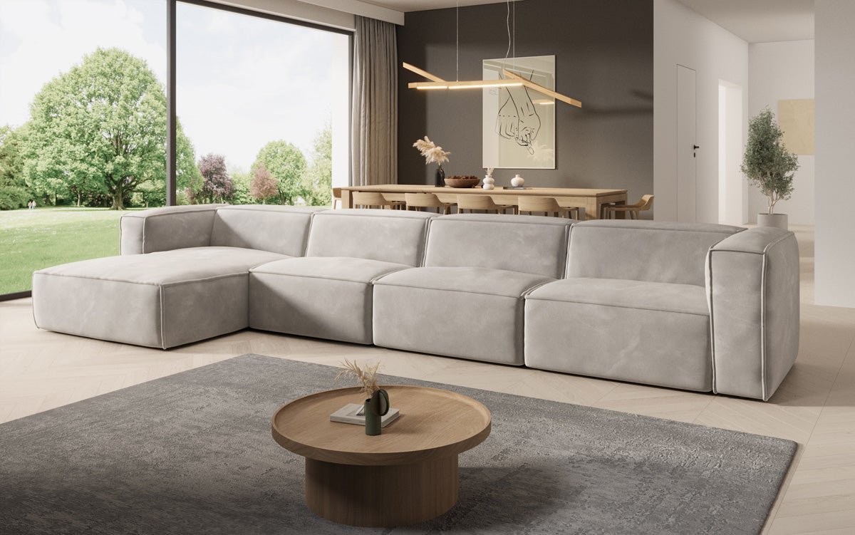 Designer Sofa Comfy L Maxi in Samt