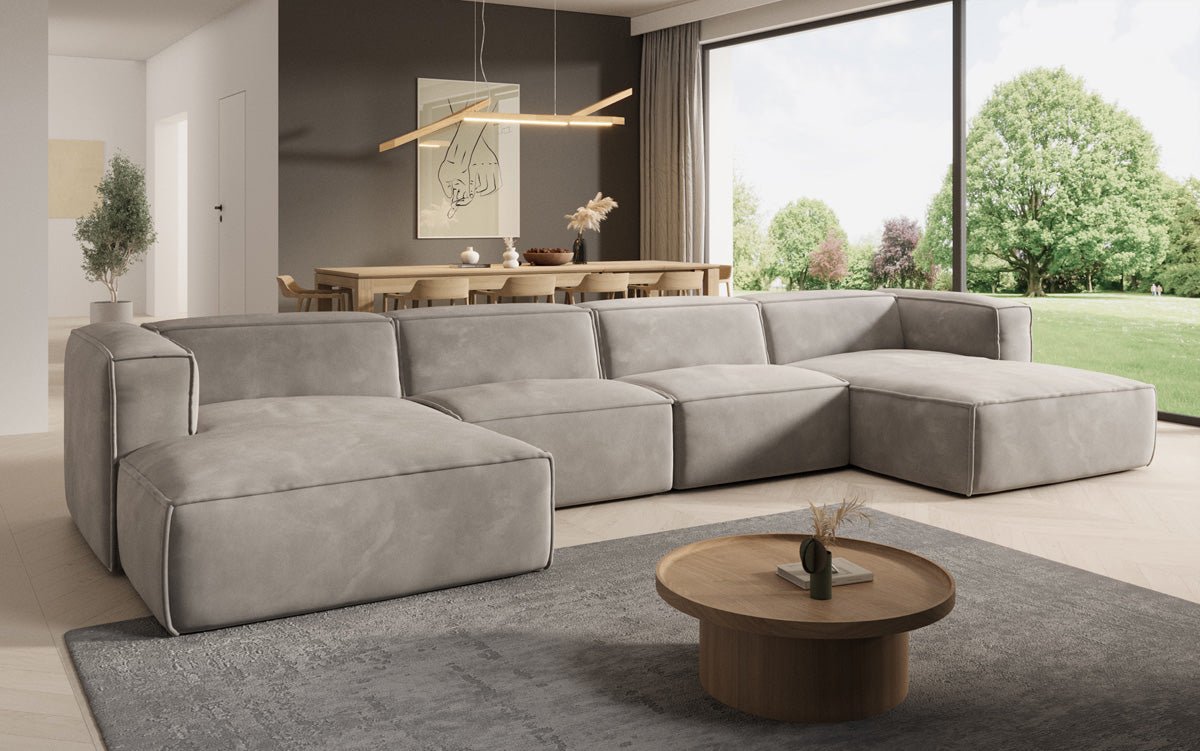 Designer Sofa Comfy U in Samt