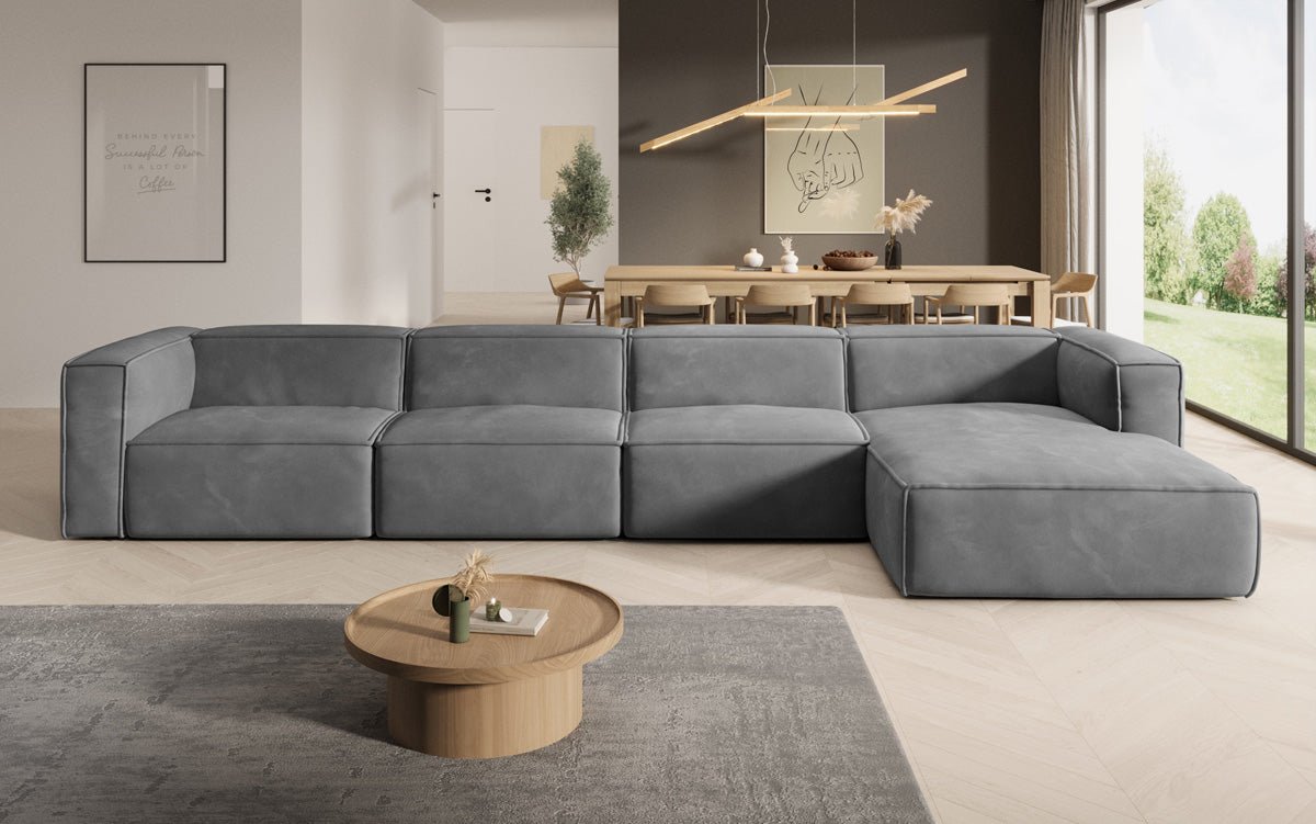 Designer Sofa Comfy L Maxi in Samt