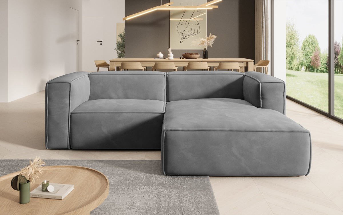 Designer Sofa Comfy L Mini in Samt