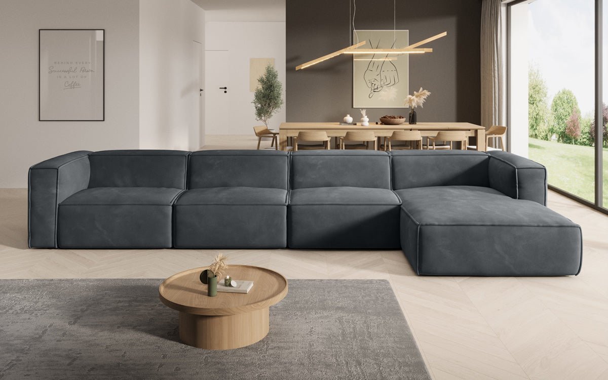 Designer Sofa Comfy L Maxi in Samt