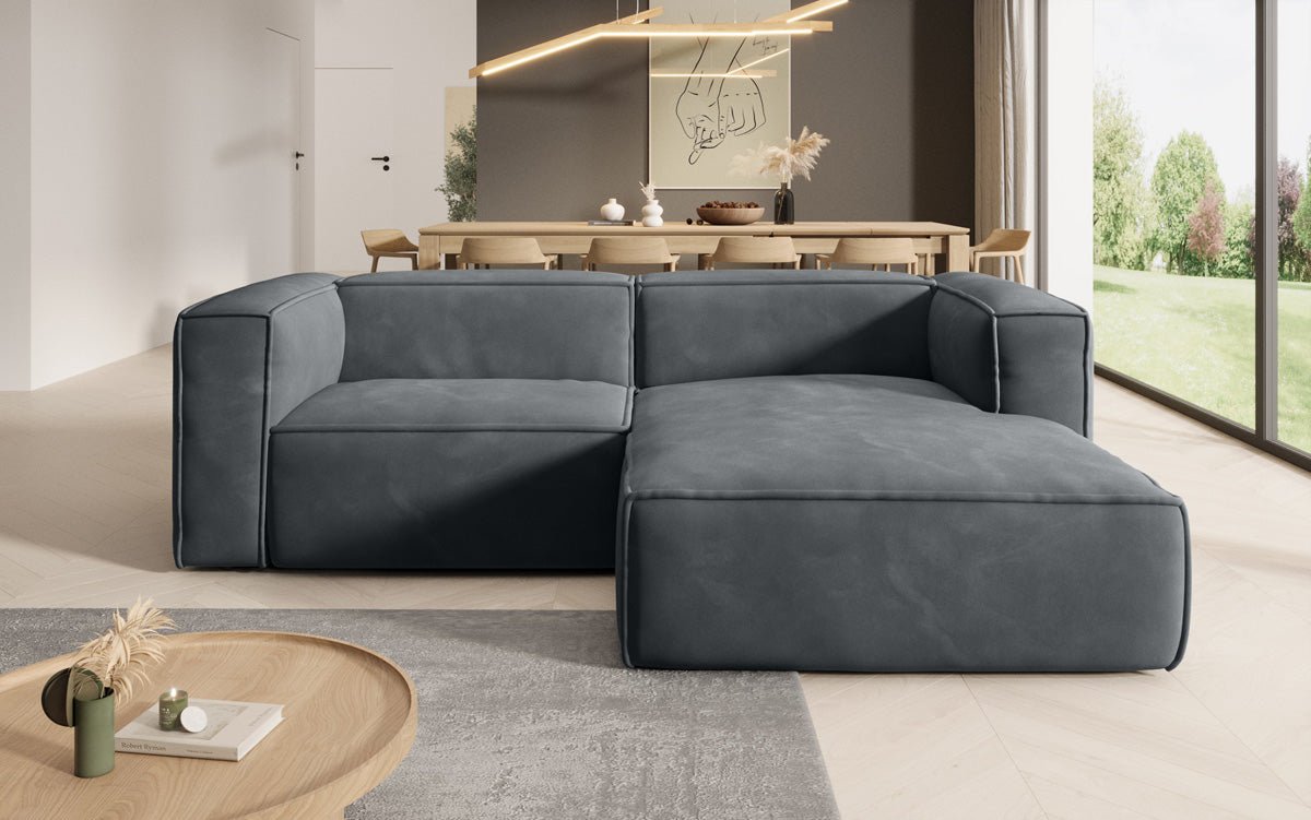 Designer Sofa Comfy L Mini in Samt