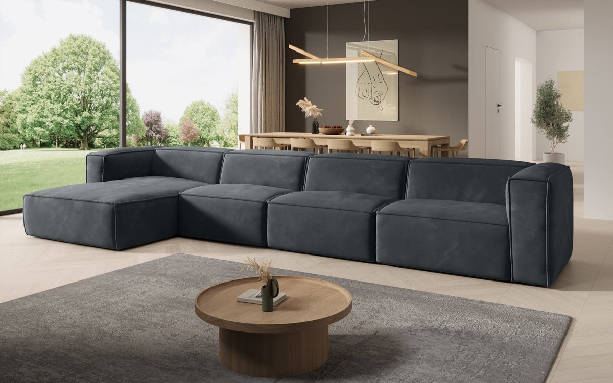 Designer Sofa Comfy L Maxi in Samt