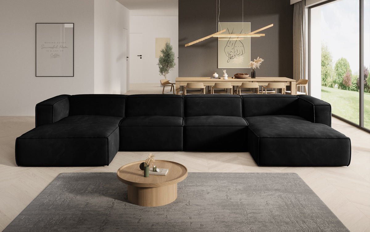 Designer Sofa Comfy U in Samt
