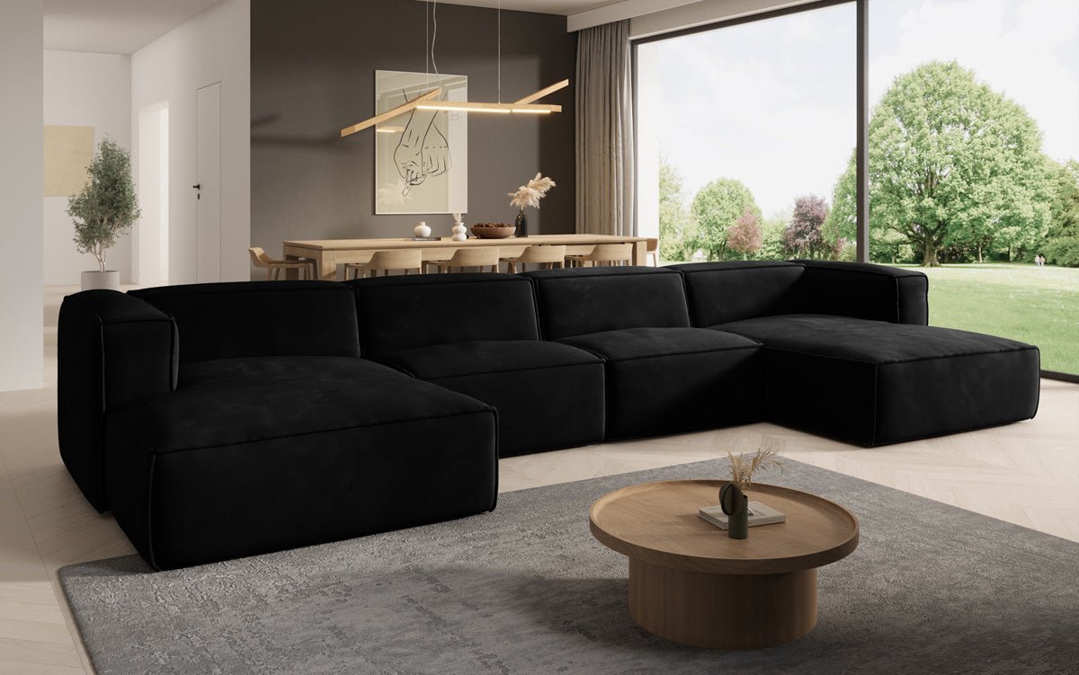 Designer Sofa Comfy U in Samt