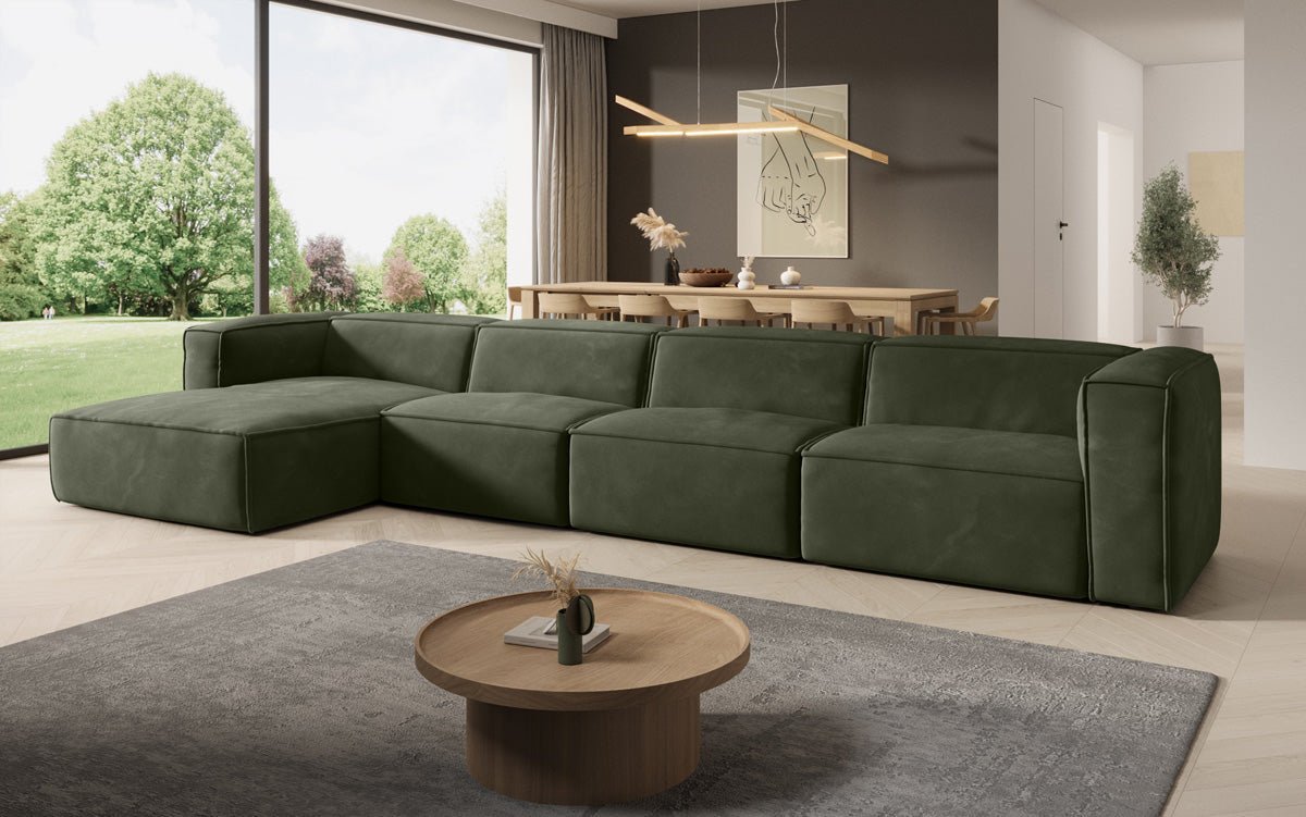 Designer Sofa Comfy L Maxi in Samt