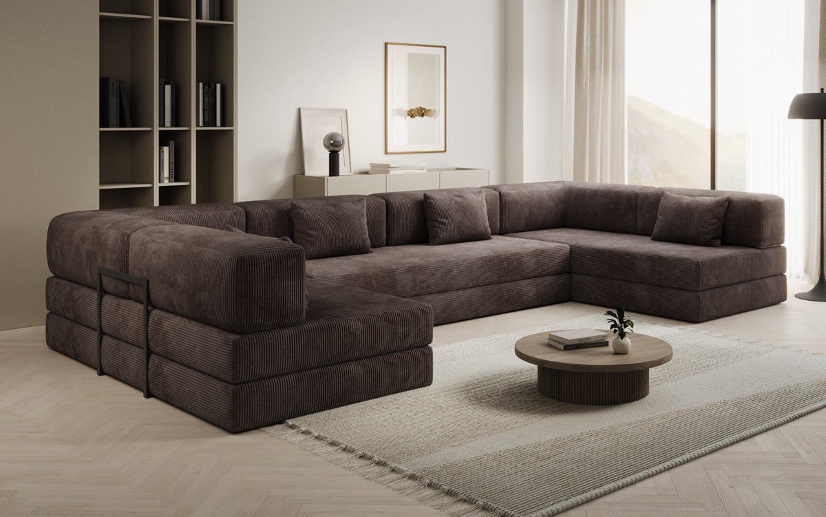 Designer Sofa Lazy U in Cord