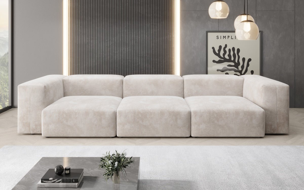 Designer 3 Sitzer Sofa Snug in Cord