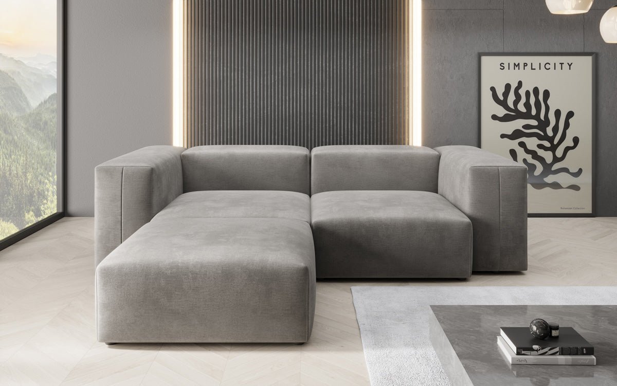 Designer L Sofa Snug Mini in Samt
