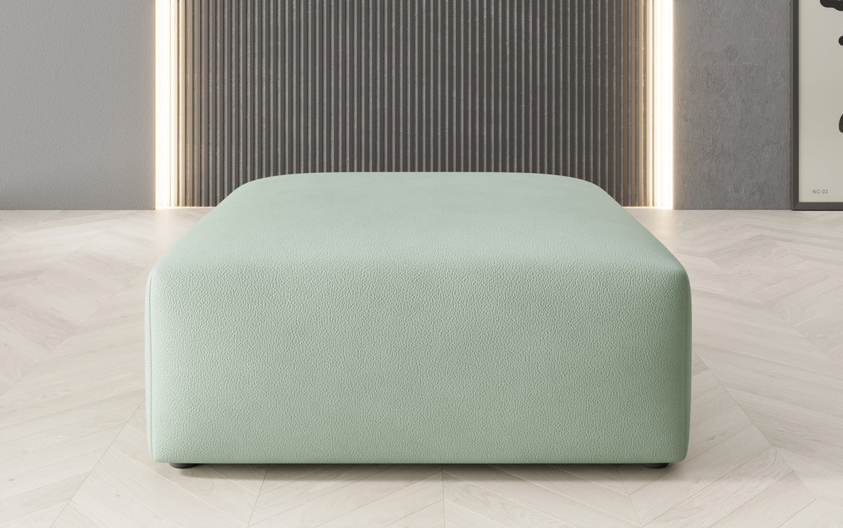 Beistellhocker 80 cm Snug aus Echtleder