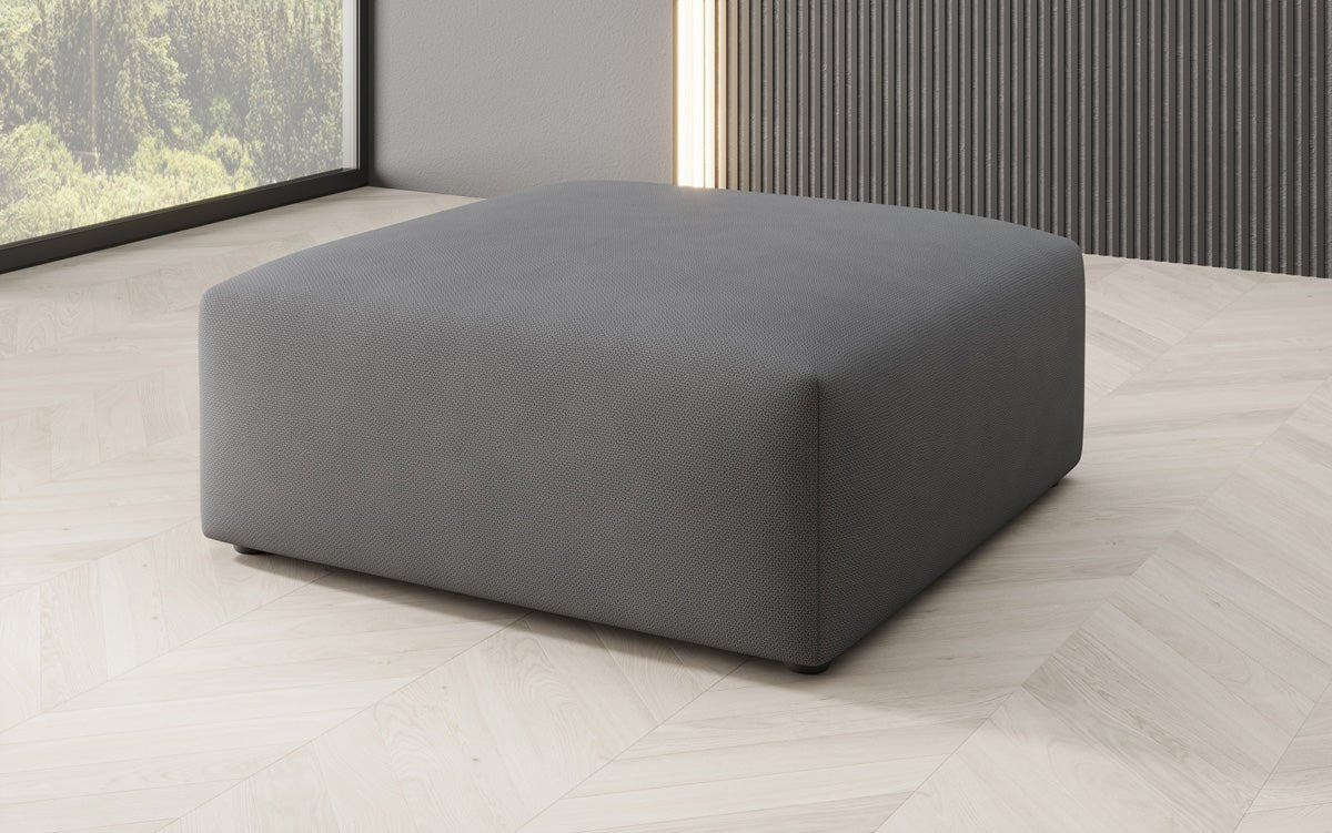 Beistellhocker 80 cm Snug aus Stoff