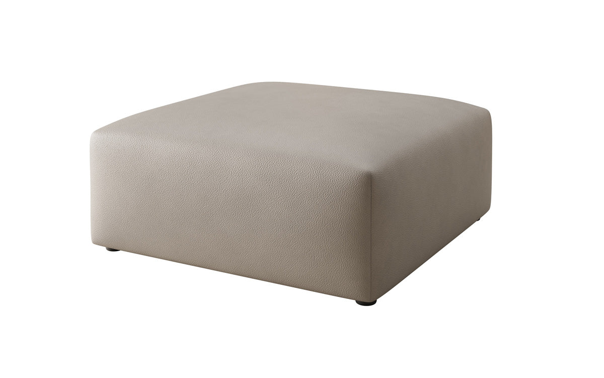Beistellhocker 80 cm Snug aus Echtleder