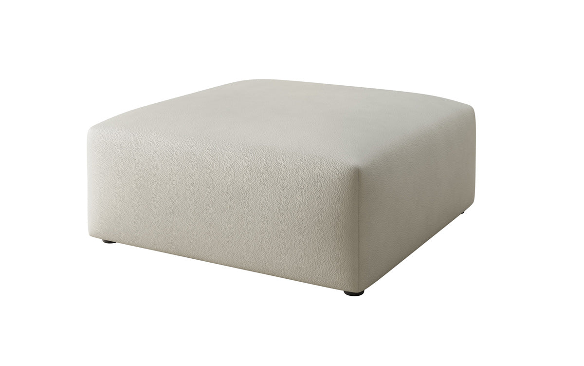 Beistellhocker 80 cm Snug aus Echtleder