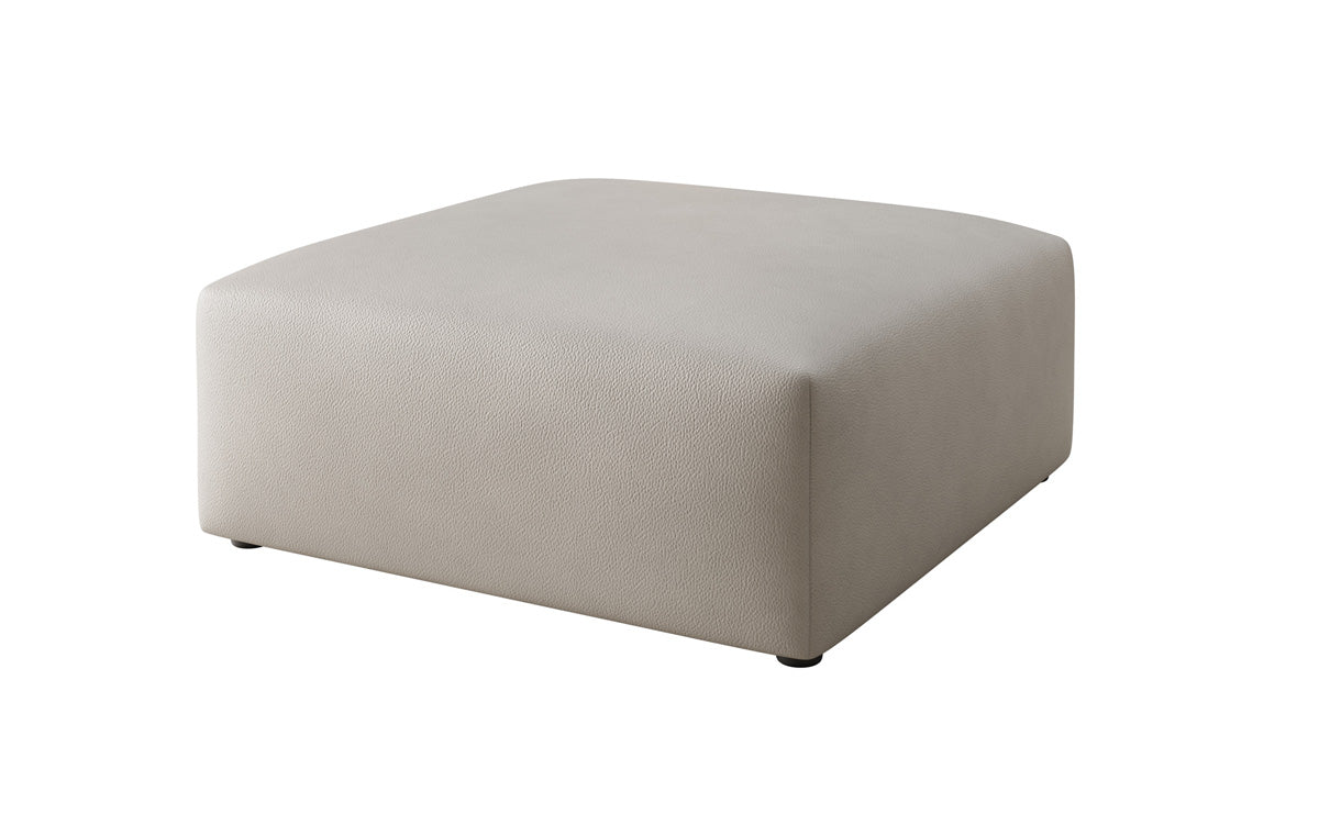 Beistellhocker 80 cm Snug aus Echtleder