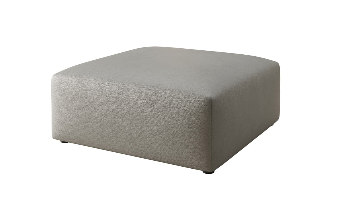 Beistellhocker 80 cm Snug aus Echtleder