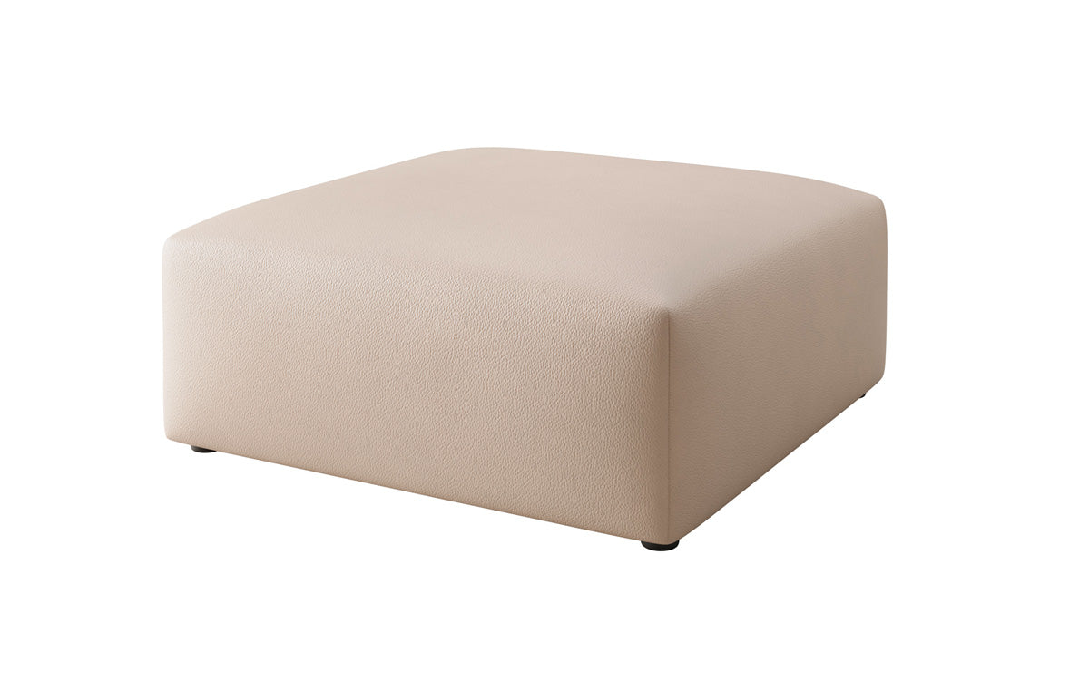 Beistellhocker 80 cm Snug aus Echtleder