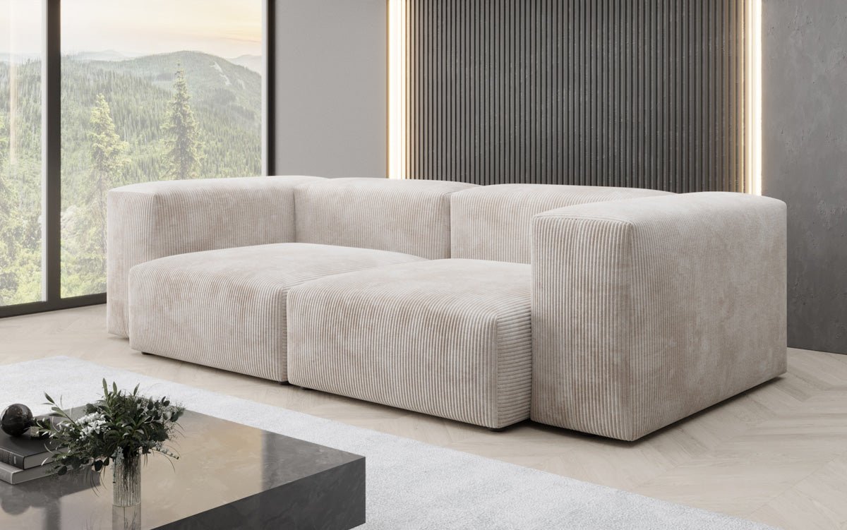 Designer 2 Sitzer Sofa Snug in Cord