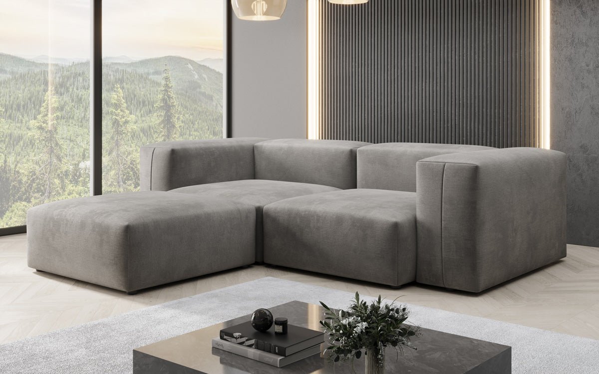 Designer L Sofa Snug Mini in Samt