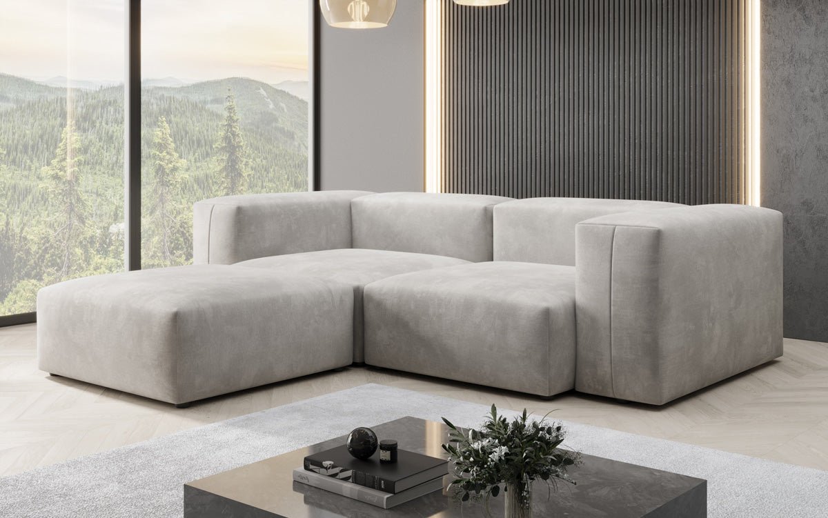 Designer L Sofa Snug Mini in Samt