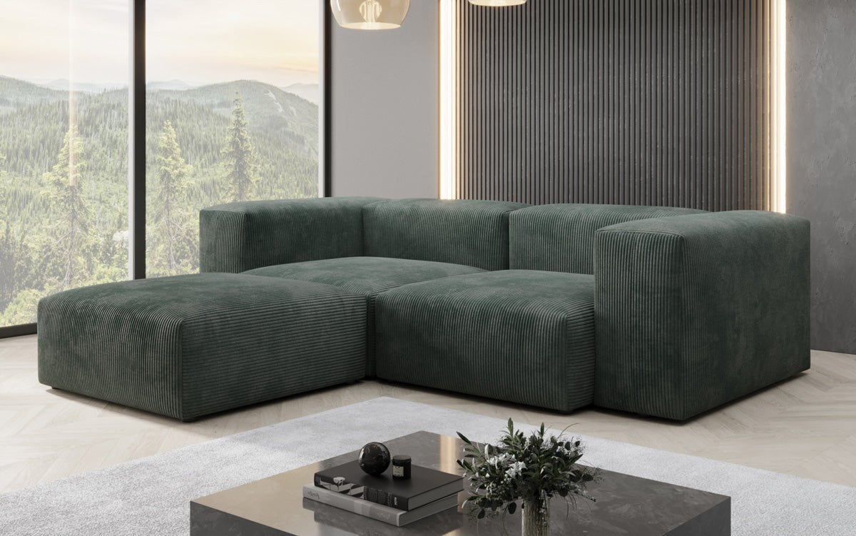 Designer L Sofa Snug Mini in Cord