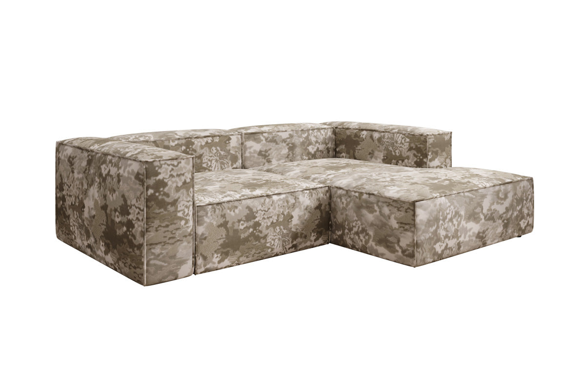 Designer Ecksofa Lesley Mini - Jacquard mit Aquarell-Muster