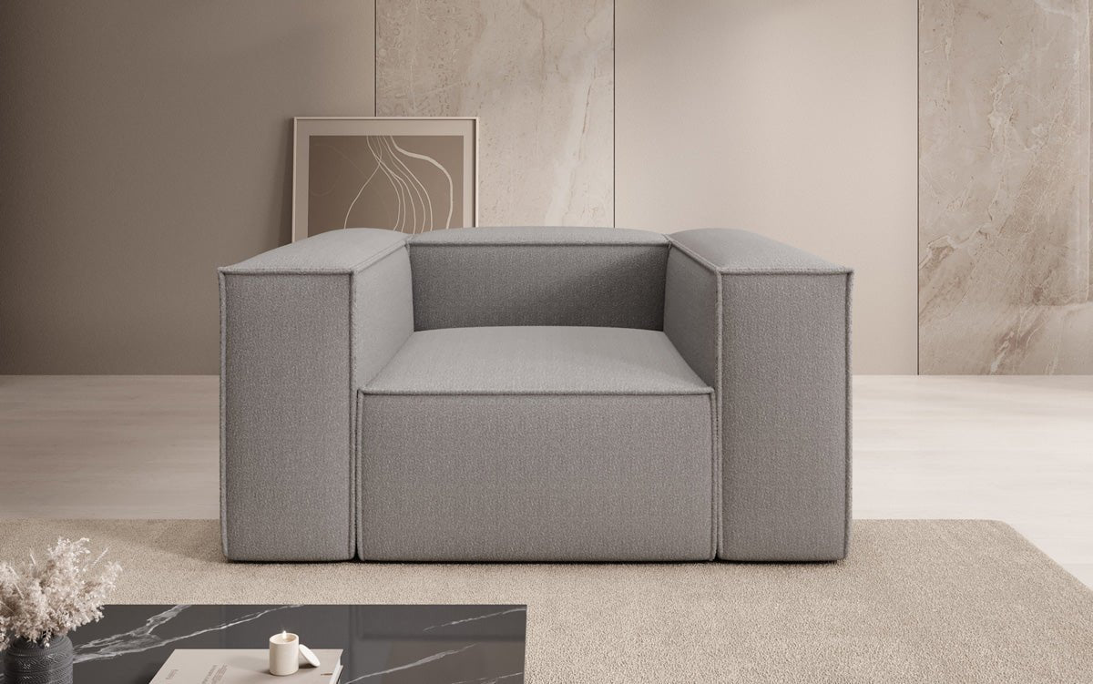 Designer Sofa-Sessel Lesley in Bouclé