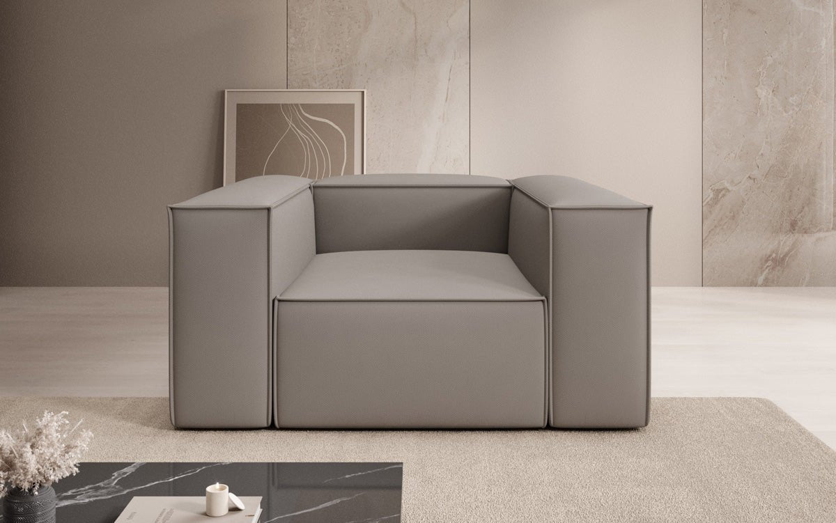 Designer Sofa-Sessel Lesley in Stoff