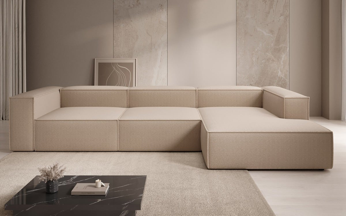 Designer Sofa Lesley L in Bouclé