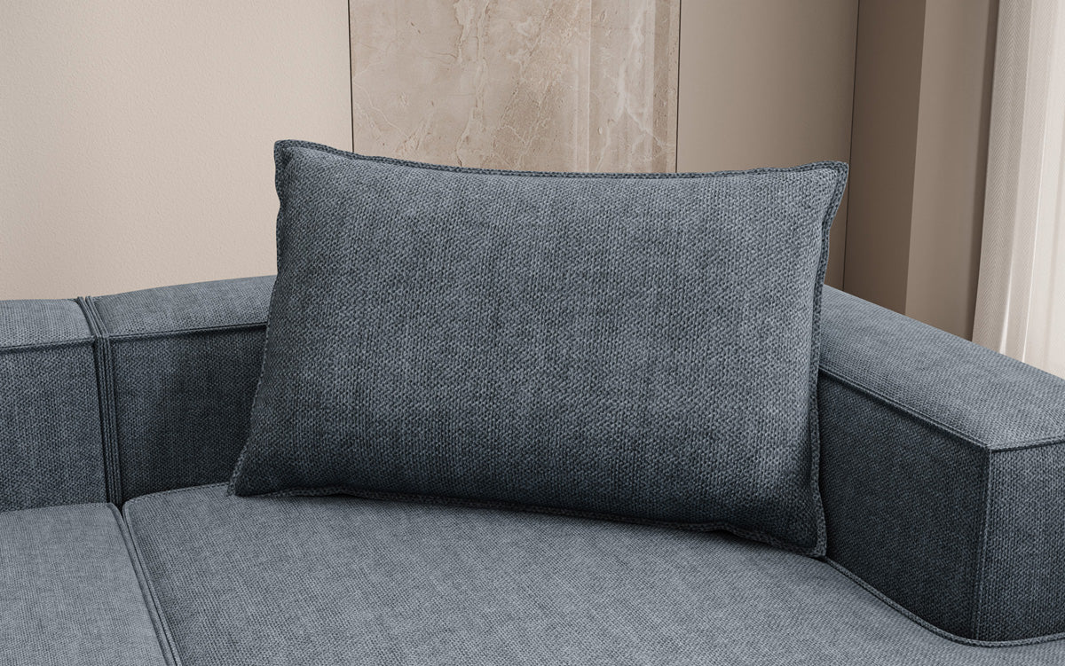 Zierkissen Lesley 45x80 in Leinen-Optik
