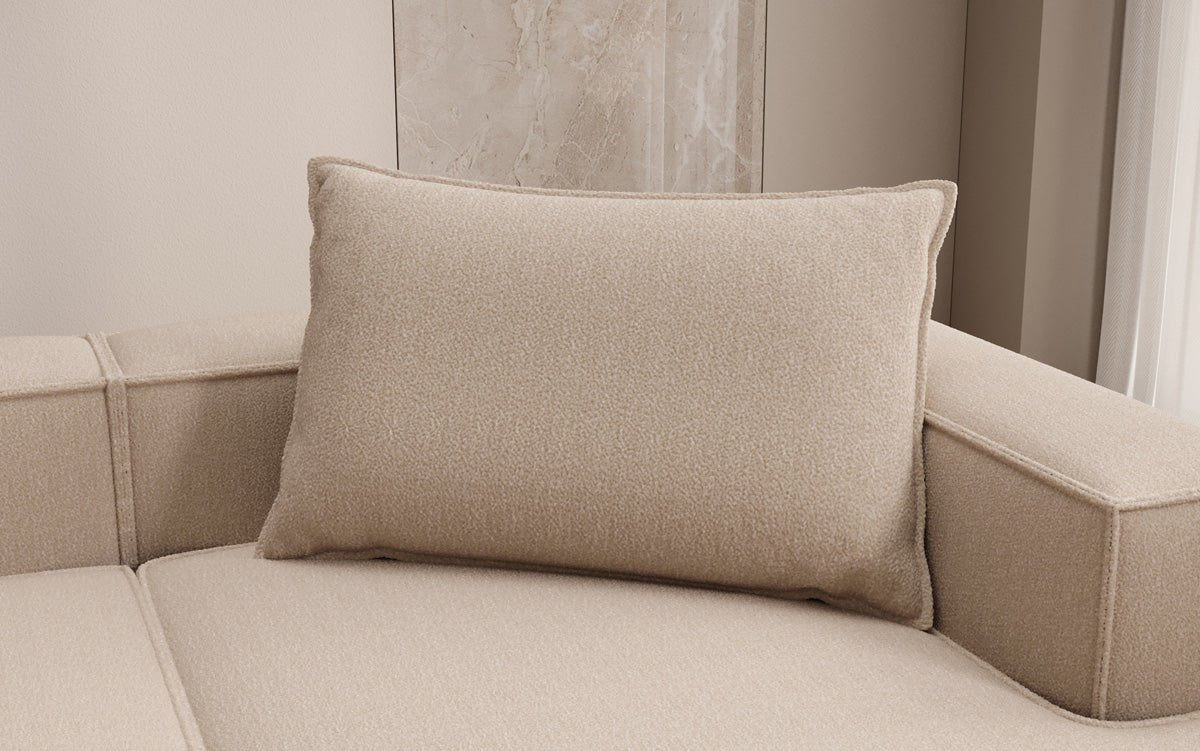 Zierkissen Lesley 45x80 in Bouclé