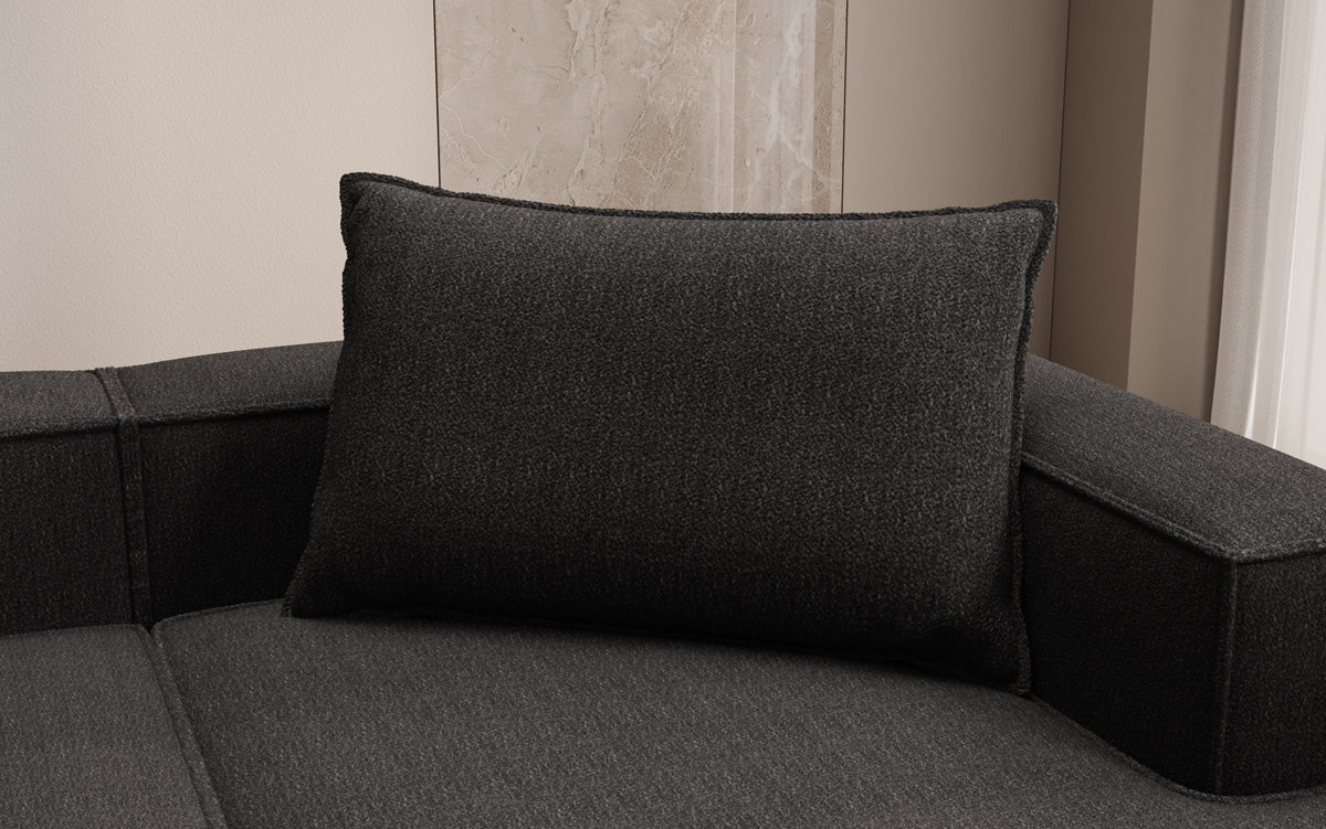 Zierkissen Lesley 45x80 in Bouclé
