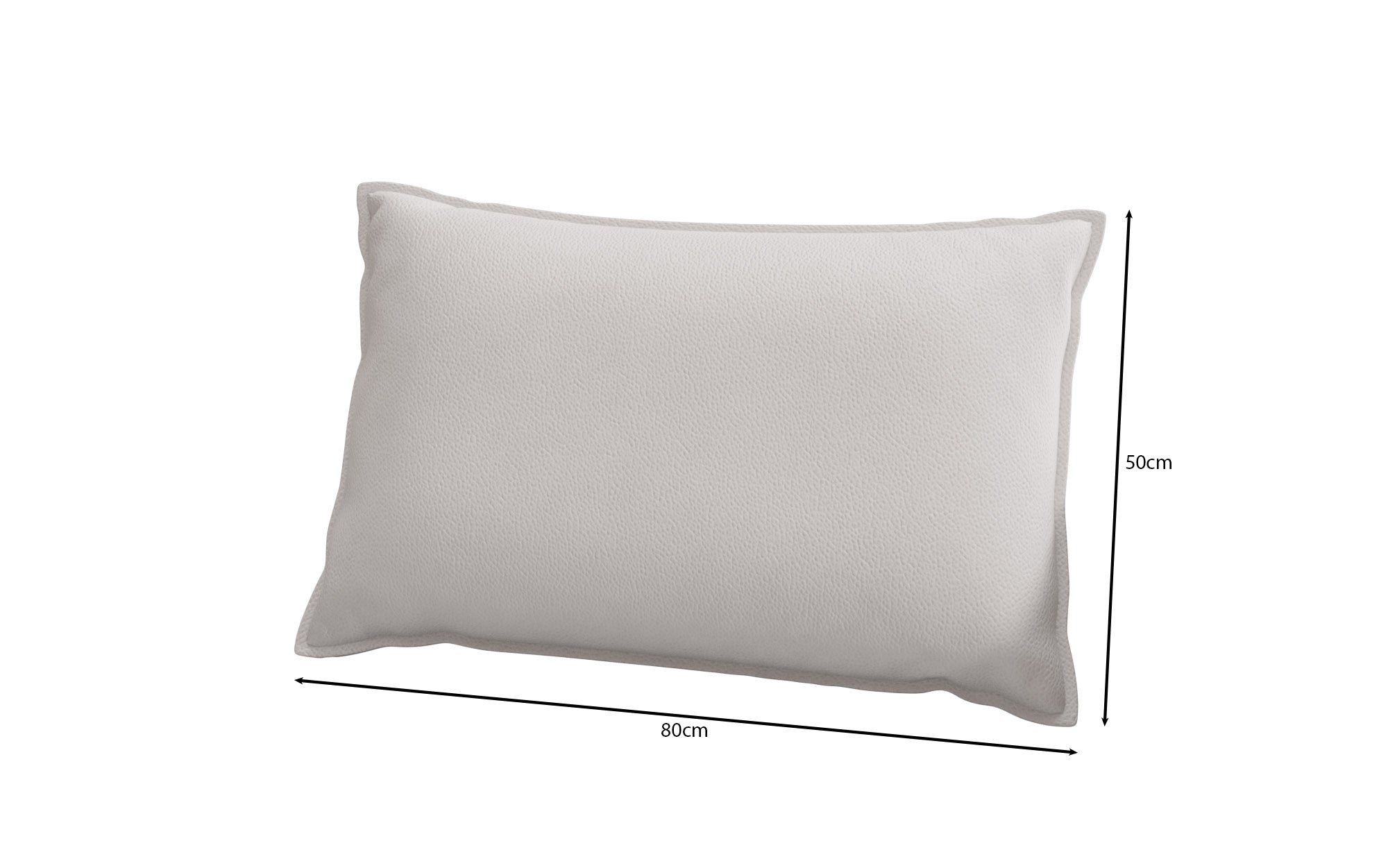 Zierkissen Lesley 45x80 in Echtleder