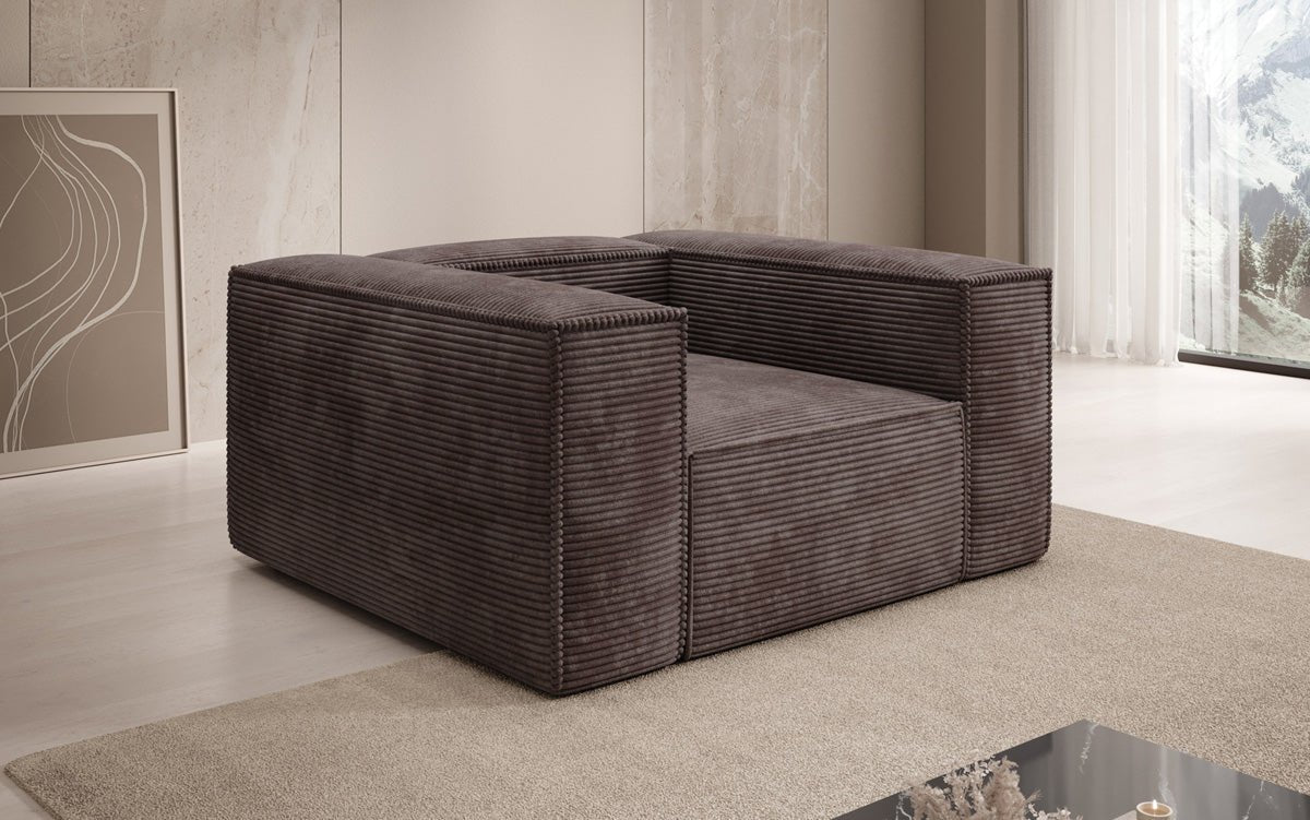 Designer Sofa-Sessel Lesley in Cord