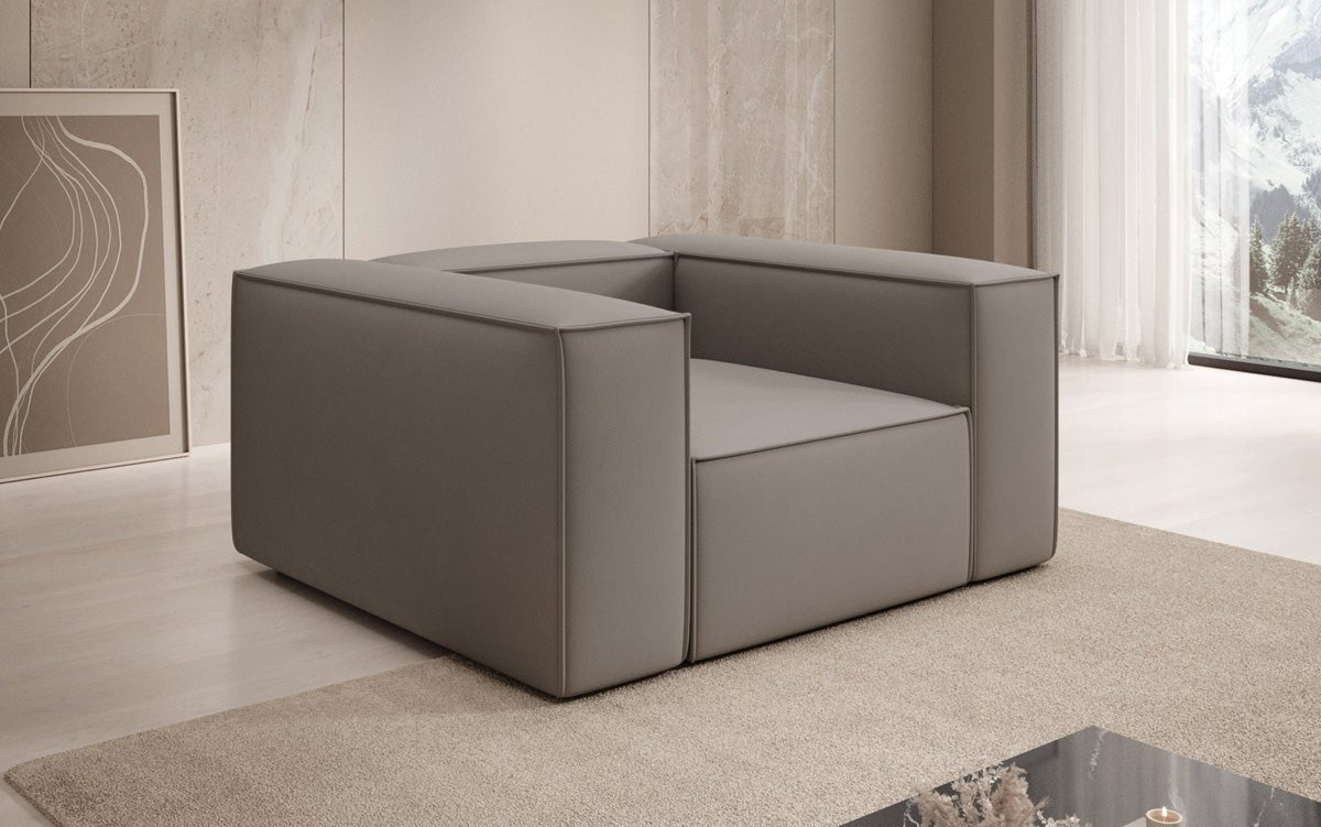 Designer Sofa-Sessel Lesley in Stoff