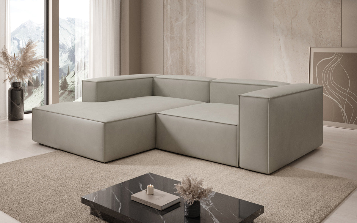 Designer Sofa Lesley L Mini in Echtleder