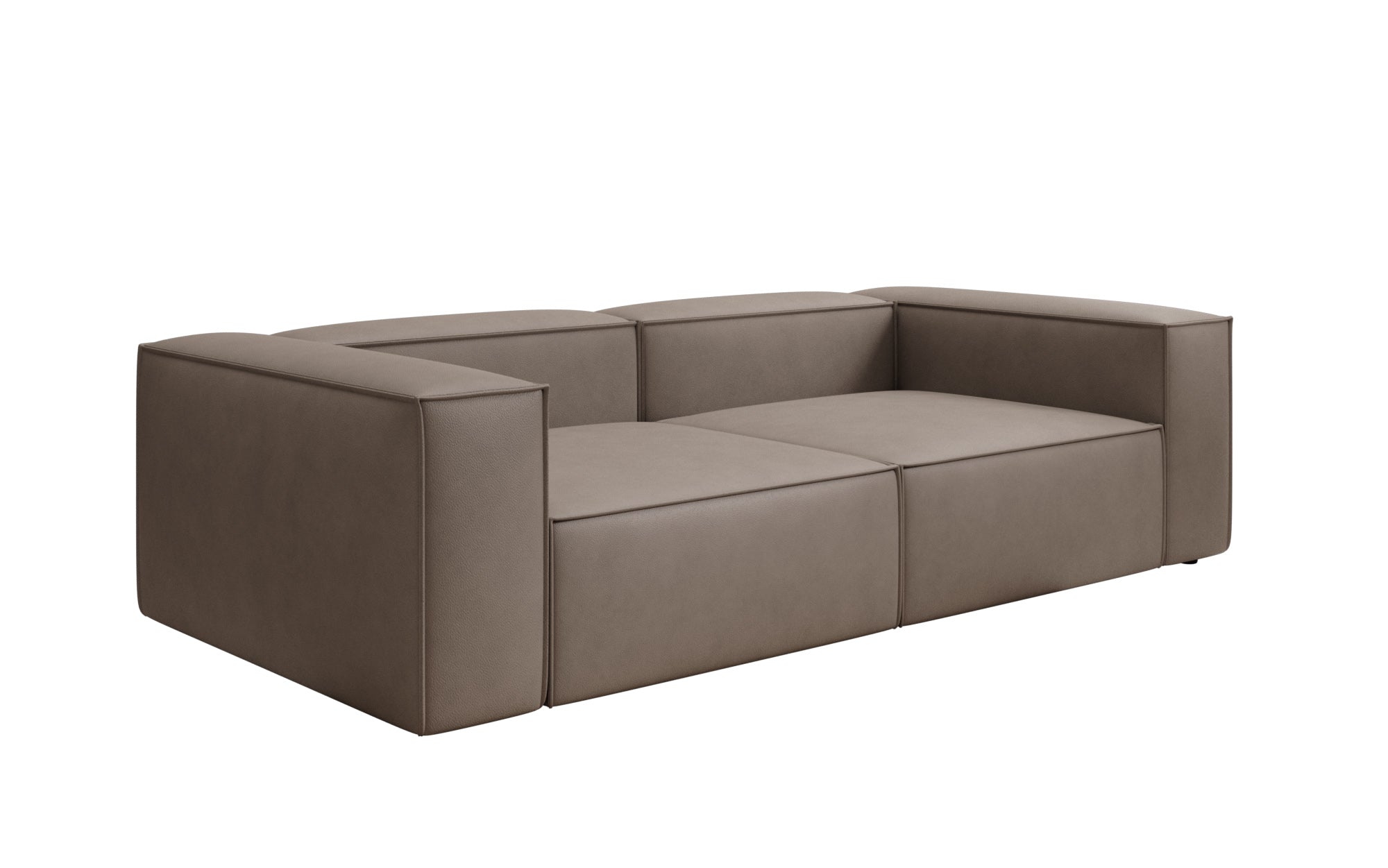 Designer Sofa Lesley 3 Sitzer in Echtleder