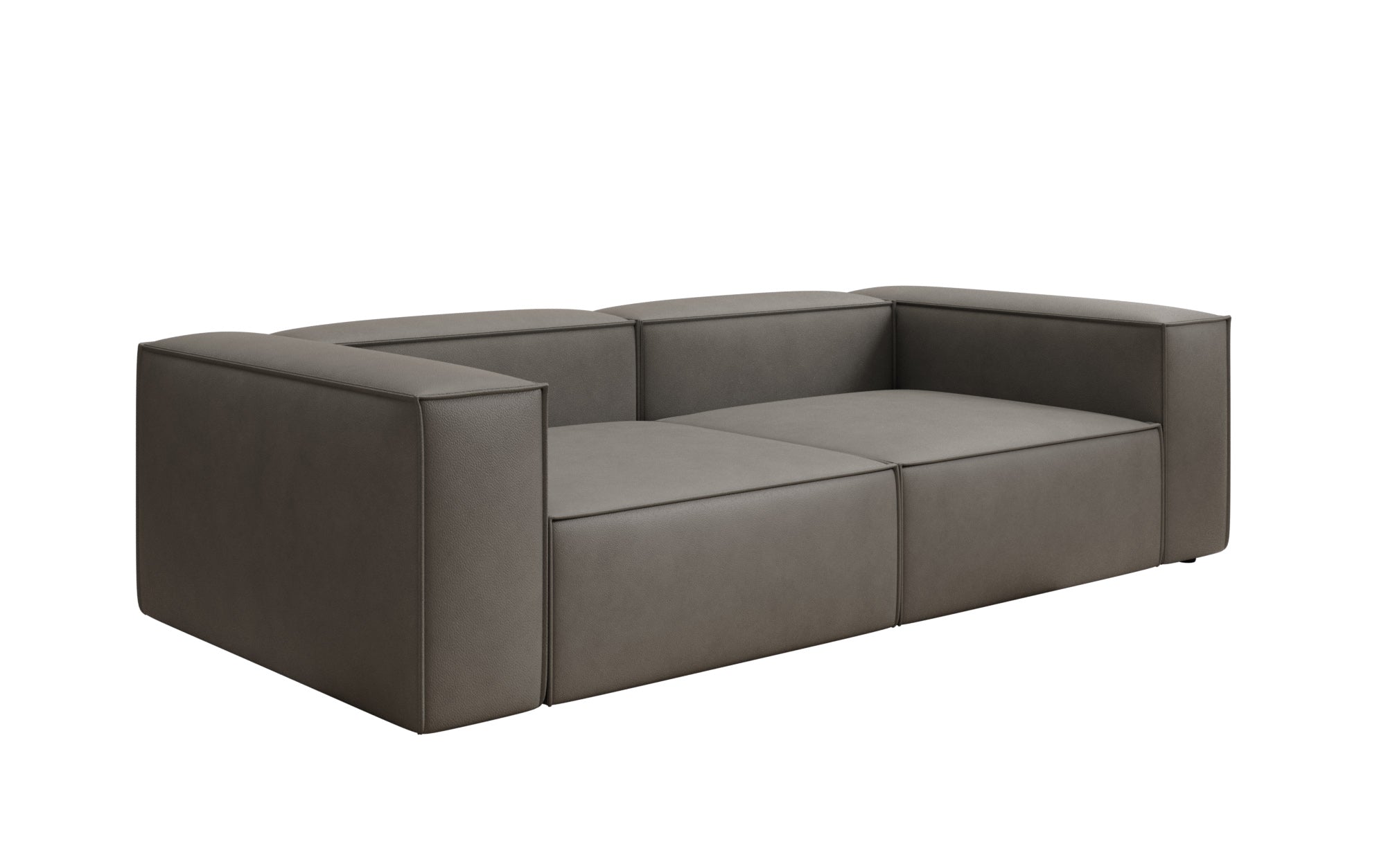 Designer Sofa Lesley 3 Sitzer in Echtleder