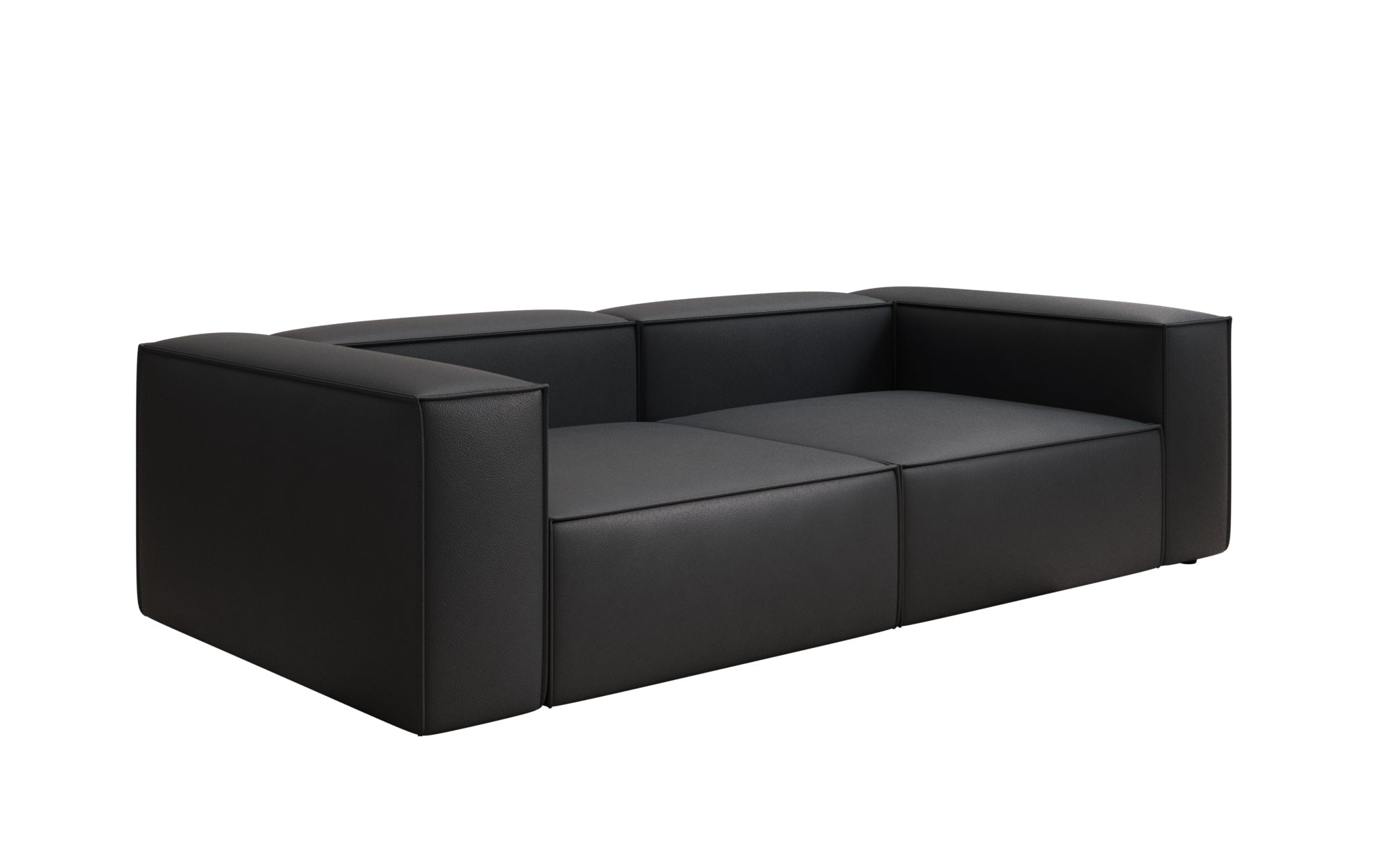 Designer Sofa Lesley 3 Sitzer in Echtleder
