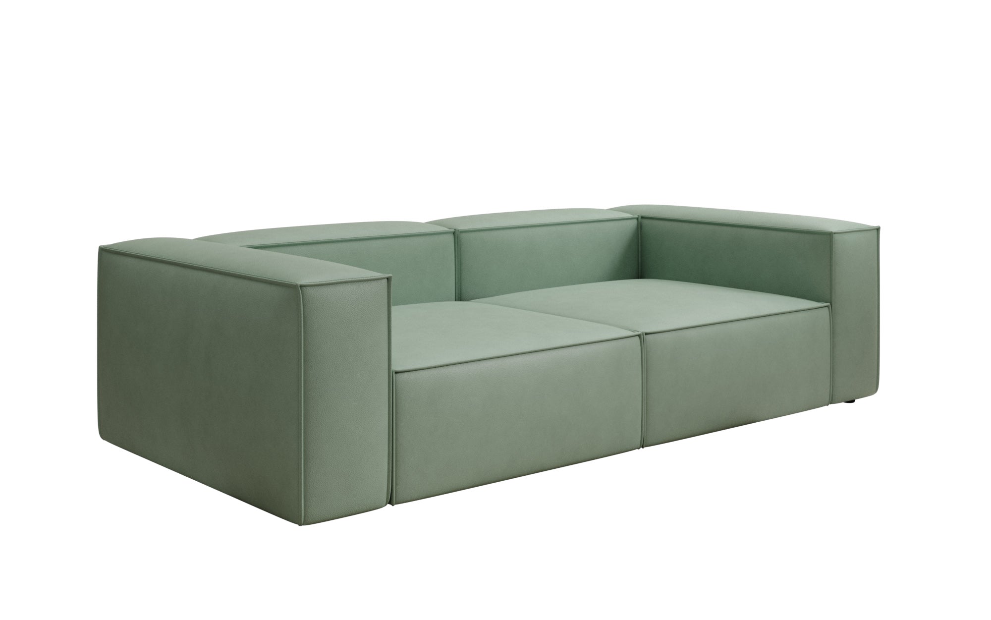 Designer Sofa Lesley 3 Sitzer in Echtleder