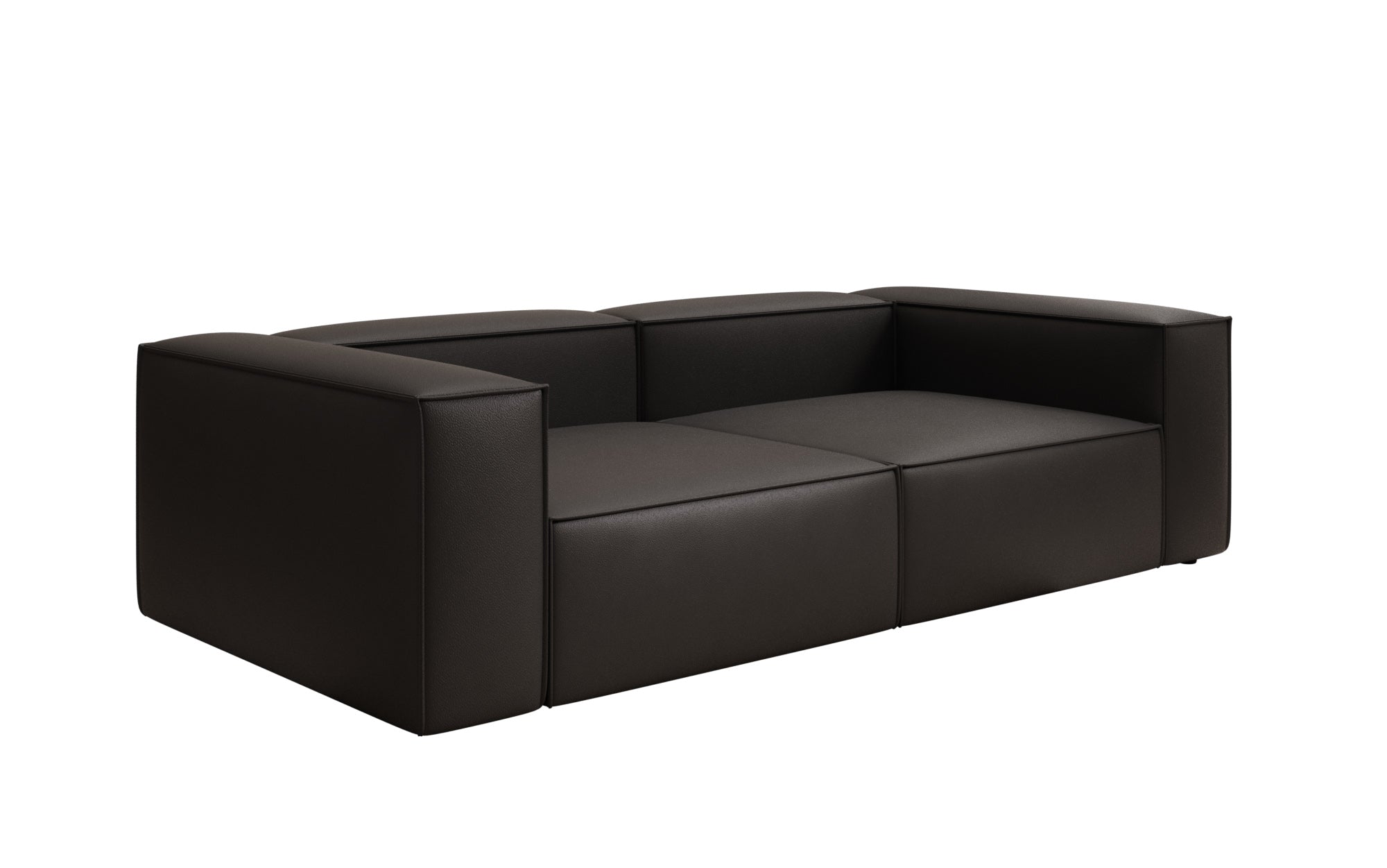 Designer Sofa Lesley 3 Sitzer in Echtleder