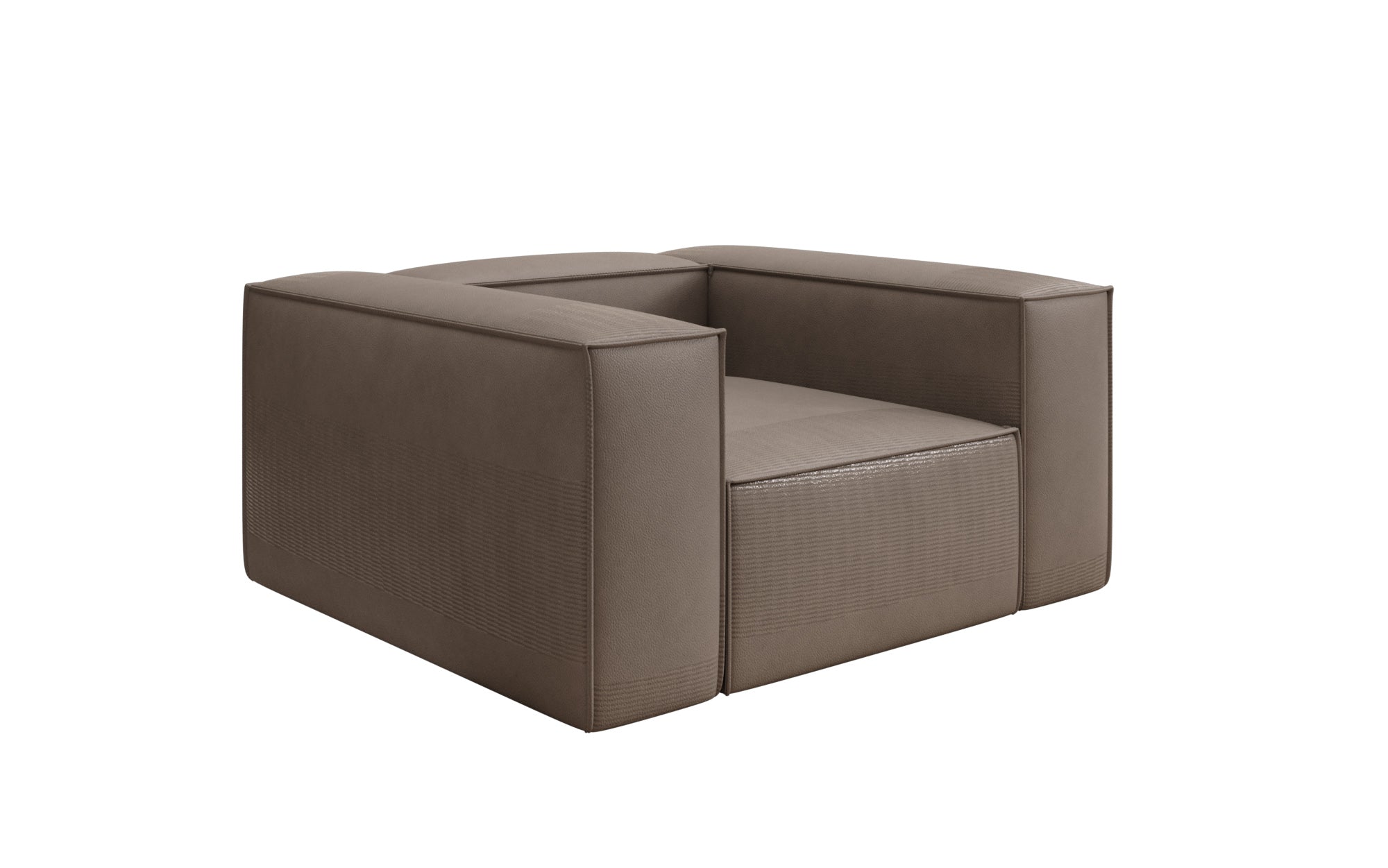 Designer Sofa-Sessel Lesley in Echtleder