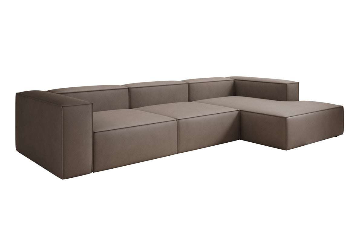 Designer Sofa Lesley L in Echtleder
