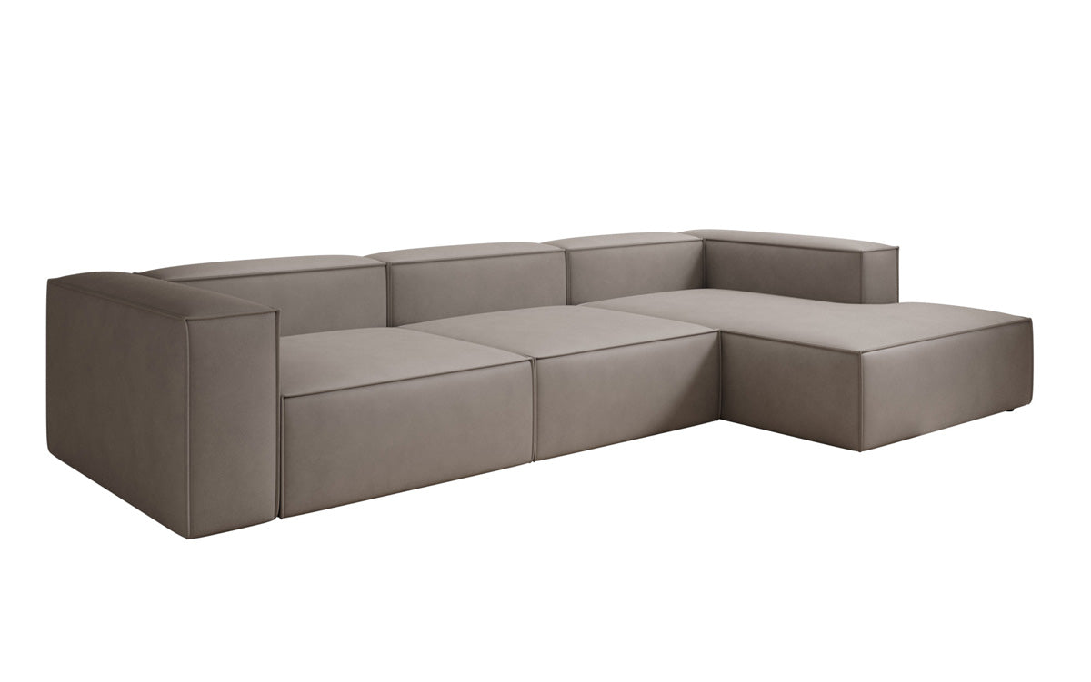 Designer Sofa Lesley L in Echtleder