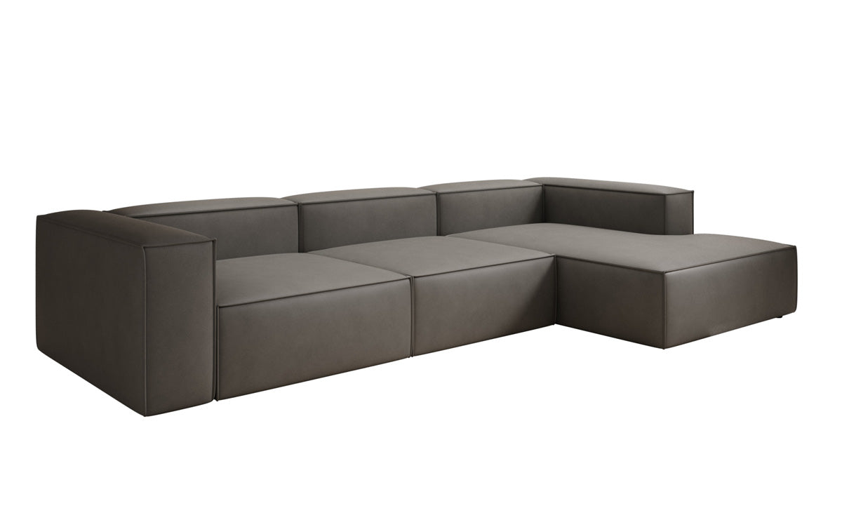 Designer Sofa Lesley L in Echtleder
