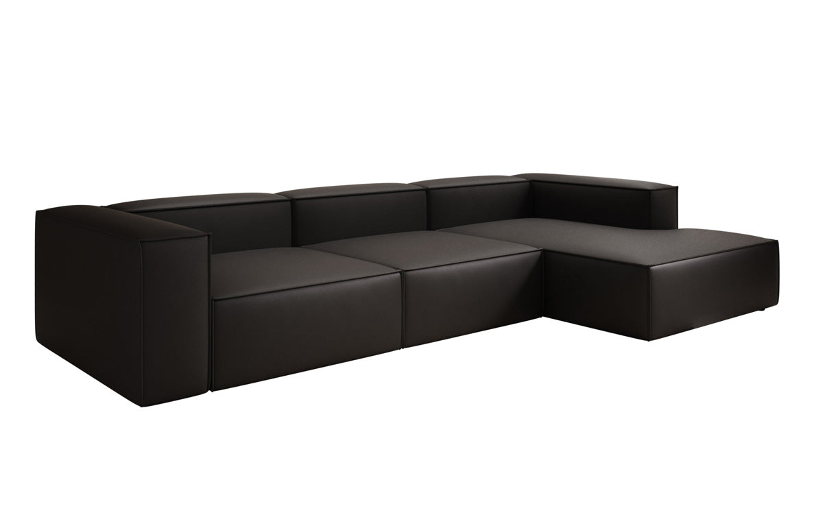 Designer Sofa Lesley L in Echtleder
