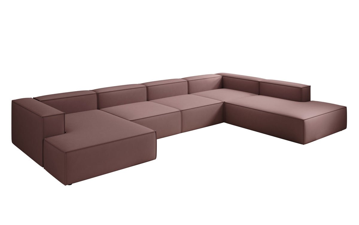 Designer Sofa Lesley U XXL in Stoff