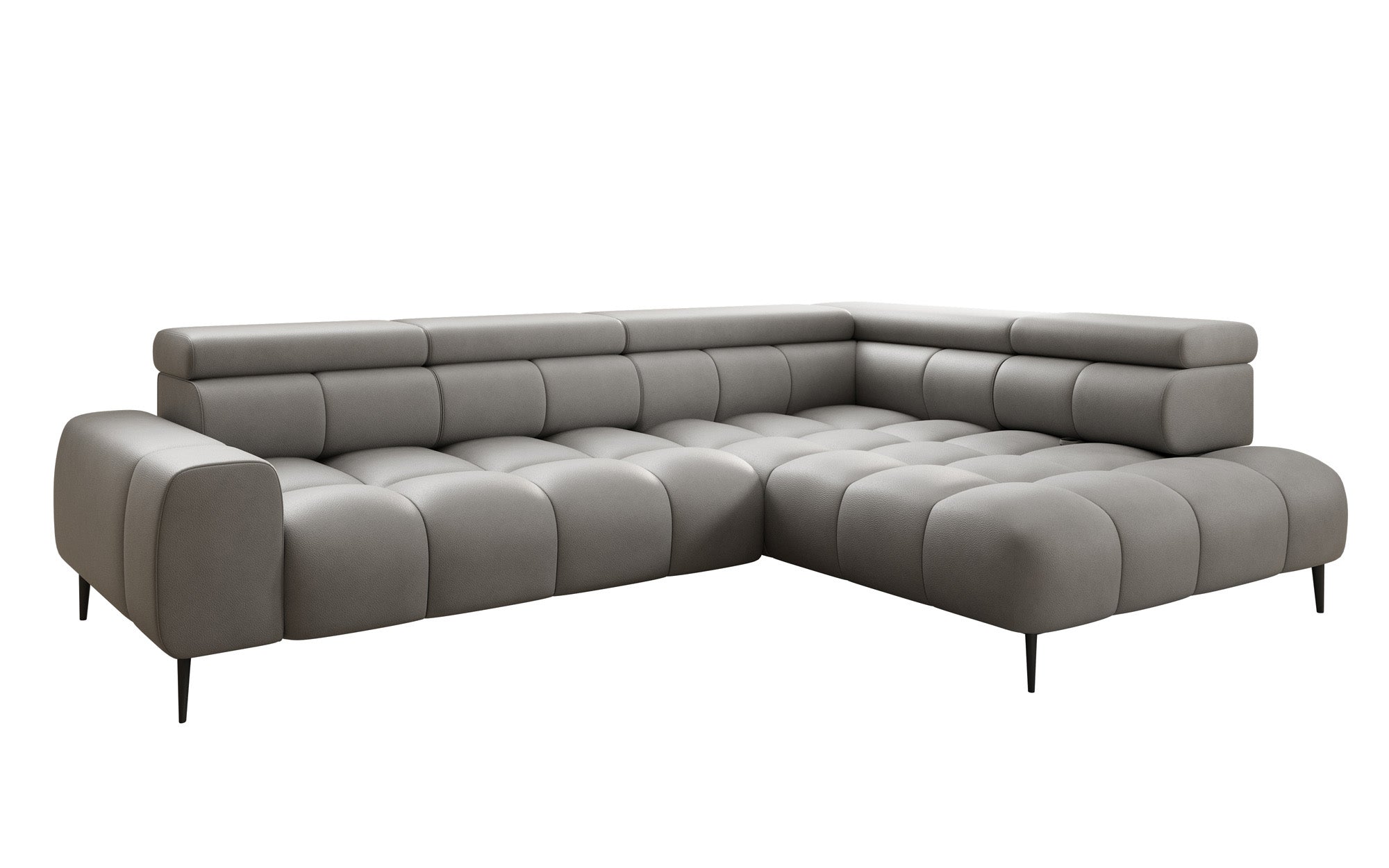 Designer Sofa Ceora L mit elektrischer Schlaffunktion und verstellbarerer Rückenlehne in Echtleder