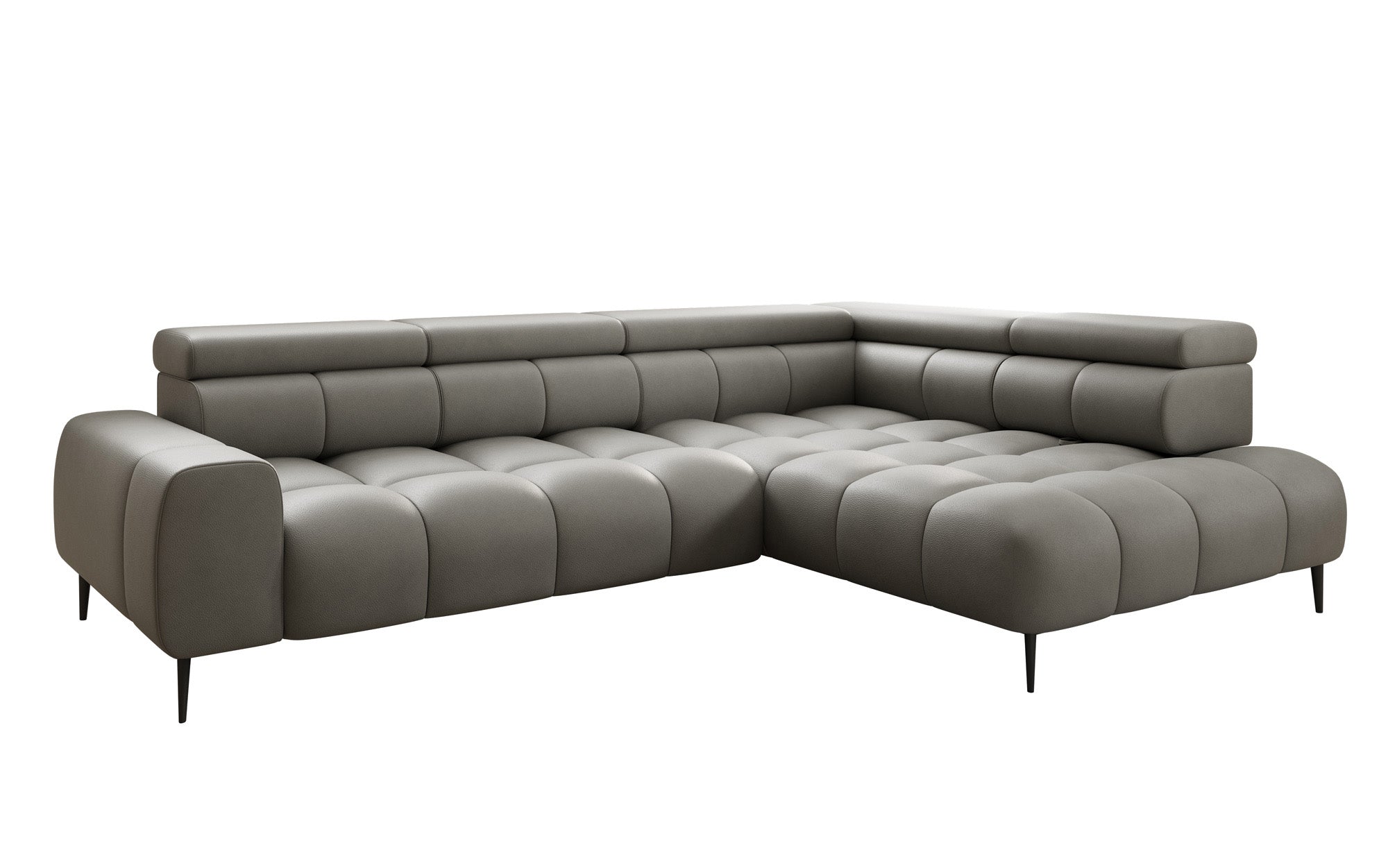 Designer Sofa Ceora L mit elektrischer Schlaffunktion und verstellbarerer Rückenlehne in Echtleder